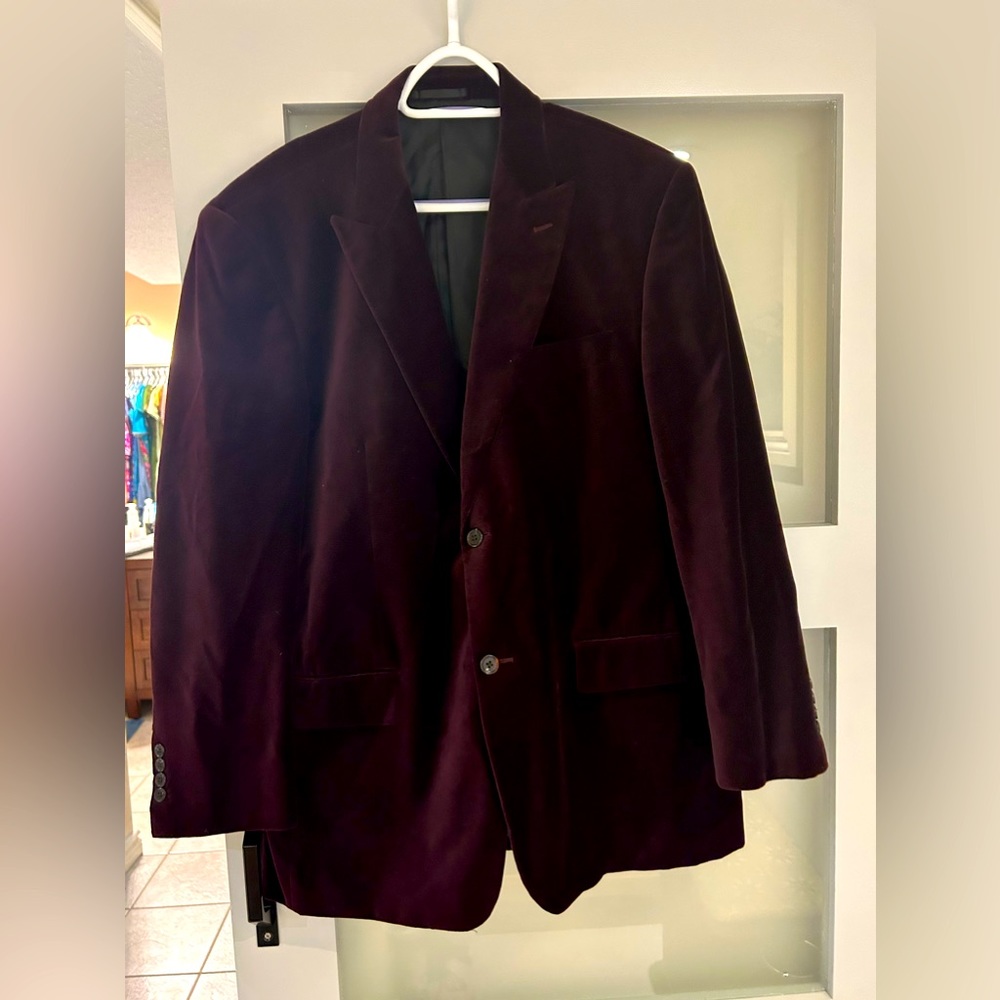 Burgundy Velvet Jacket
